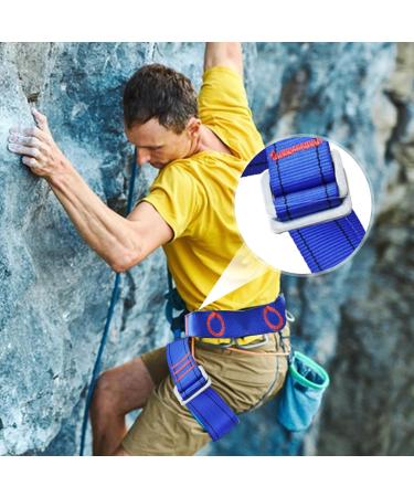 Buy Wiyety Adjustable Climbing Belt & Gloves - Safety Gear for Tree Climbing & Crash Protection (Blue) - International Shipping Available - Buy Online on GoSupps.com