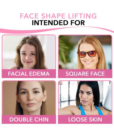 V-Shaped Slimming Face Mask - Double Chin Reducer for Firming & Contour Lifting - Instant Lift Strap Wrinkles Remover - 5 Pack - Buy Online on GoSupps.com