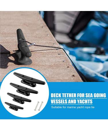 Black Nylon Boat Cleats 5 Inch - 4 Pack with Installation Screws - Buy Online on GoSupps.com