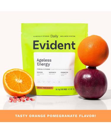 Ageless Energy Powder CoQ10 Supplement w/Taurine Vitamins B6 & B12 & ATP Helps Improve Energy & Heart Function Reduce Muscle Fatigue 30 Stick Packs Orange Pomegranate 2.54 Ounce (Pack of 1) - Buy Online on GoSupps.com