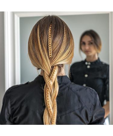 Punk Hair Chain Tassel Clips: 9 Pcs Multi Strand Hair Chains for Women - Perfect for Pirate, Nightclub Party & Hair Extensions - Buy Online on GoSupps.com