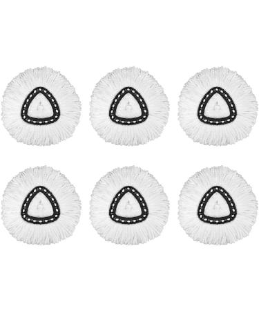 6 Pack Mop Replacement Heads for O-Ceda Spin Mop, Microfiber Spin Mop Refills, Easy Cleaning Mop Head Replacement