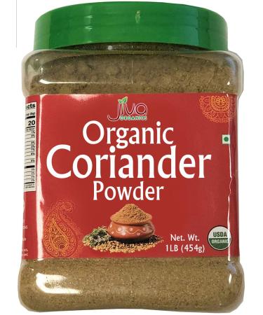Jiva Organics Organic Coriander Powder 1 Pound Jar - 100% Natural & Non-GMO 1 Pound (Pack of 1) - Buy Online on GoSupps.com