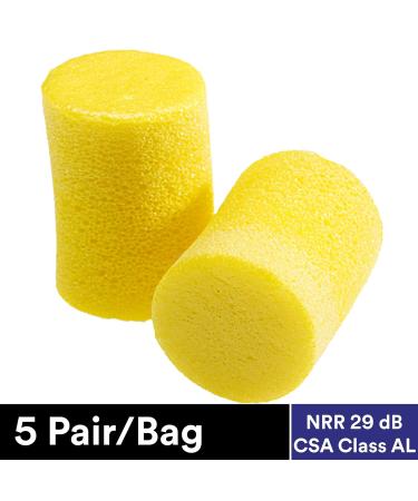 Buy 3M Ear Plugs (5 Pairs) - E-A-R Classic VP312-1201 Uncorded Foam Earplugs NRR 29 - Ideal for Drilling Grinding Welding & More - International Shipping Available - Buy Online on GoSupps.com