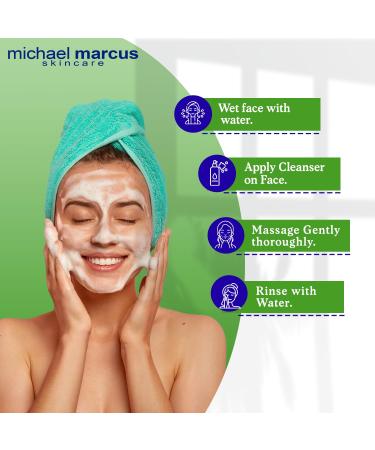 michael marcus Aloe Gentle Facial Cleanser Foaming with Honey & Rosemary Extract 4 fl oz - Refresh Moisture & Hydrating Facial Cleanser - Cruelty Free Paraben-Free & Fragrance Free Cleansing Foam Aloe Cleanser 4oz - Buy Online on GoSupps.com