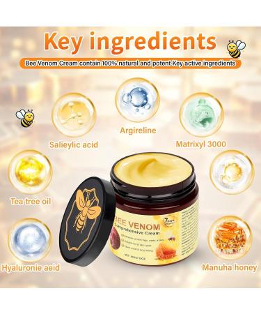 2 Bo tes Cr me au Venin d Abeille Naturelle Cr me R paratrice et Hydratante Professionnelle Soin Visage et Corps pour Tous Types de Peau - Buy Online on GoSupps.com