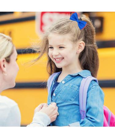 Teacher Hair Clips Pencil Bows Hair Clips for Back to School | School Hair Accessories Strong Hold Claw Clips for Kindergarten Students Cheerleader Girls Blue - Buy Online on GoSupps.com