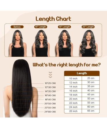 Tess Clip-In Real Hair Extensions - Dark Brown #2 18 Clips 8 PCs 12 (30cm) - Lightweight 55g Affordable Remy Hair Extensions - Buy Online on GoSupps.com
