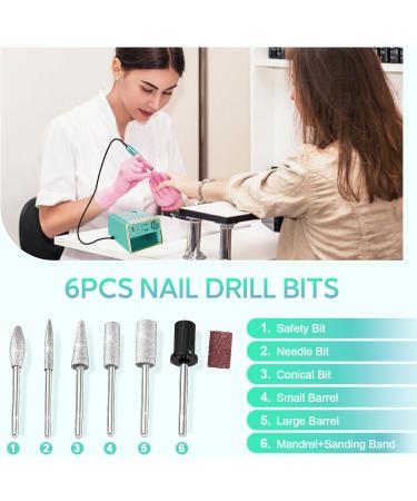 ALLE S Electric Nail Drill Kit - Portable USB Powered with 20000 RPM, 6 Bits & 106 Bands - Green - Buy Online on GoSupps.com