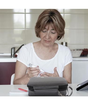 Healifty Insulin Cooler Storage Bag - Practical Medicine Organizer for Diabetic Travel - Grey Travel Tote Bag - Buy Online on GoSupps.com