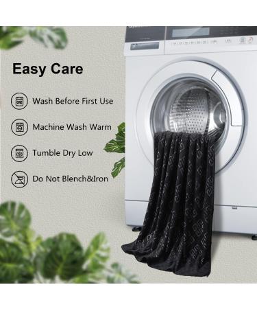 Premium Quality Black Washcloths Set - 4 Pack 13x13 - Soft, Absorbent & Quick Dry Towels for Bathroom, Hotel, Spa, Gym - Microfiber Multipurpose Washcloths - Buy Online on GoSupps.com