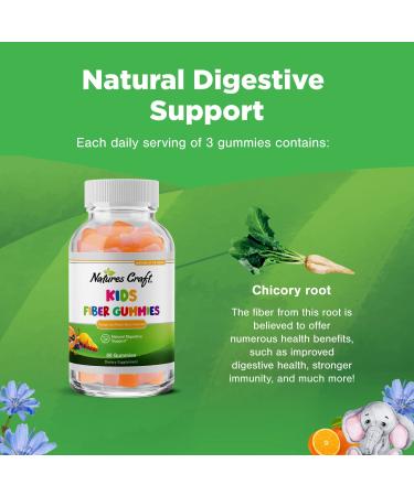 Kids Fiber Gummy Prebiotics Supplement - Digestive Health & Immune System Support - Constipation Relief & Gut Repair - Delicious Gummy Vitamins - Buy Online on GoSupps.com
