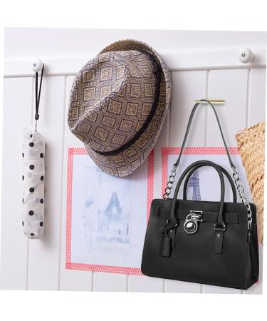 Mikikit Brass Hooks 2pcs Brass Coat Hook Wall Mounted Clothing Rack Door Hanger Hook Household Hook Single Key Chain 5x0.8cm As Shown - Buy Online on GoSupps.com