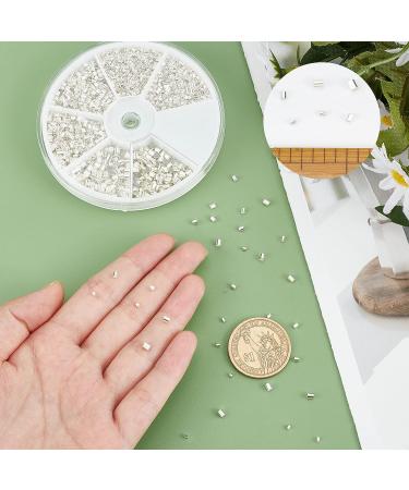 PandaHall 3000 Pcs Brass Crimp Tube Beads Set for DIY Jewelry Making - Silver Cord End Caps for Earrings and Necklaces - Buy Online on GoSupps.com