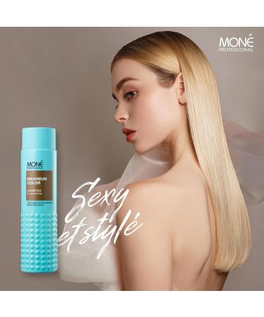 MON PROFESSIONAL Keratin Colored Hair Shampoo (2x300 ml) - Reactivation and Color Protection - Nourishes moisturizes and makes your hair shine - Buy Online on GoSupps.com