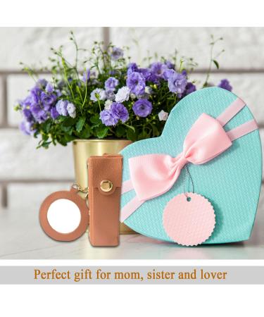 PU Leather Lipstick Holder Keychain | Travel-Friendly Lipstick Pouch & Organizer with Mirror | Perfect Gift for Women - Buy Online on GoSupps.com