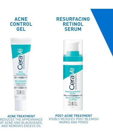 CeraVe Acne Control Gel For Face Pimple & Pores With Salicylic Acid 3 Essential Ceramides Niacinamides. Developed with Dermatologists Non-Comedogenic Oil-Free Fragrance-Free 40ml - Buy Online on GoSupps.com