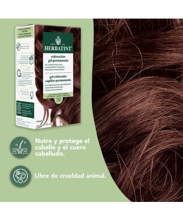  Herbatint Herbatint Permanent Hair Dye 5R Light Copper Brown 170ml | No Ammonia Optimal Grey Coverage Dermatologically Tested with 8 Natural Extracts - Buy Online on GoSupps.com