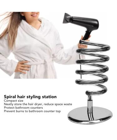 Spiral Blower Stand | Spring Hair Dryer Rack | Hair Styling Station Holder for Salon & Bathroom - Buy Online on GoSupps.com