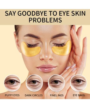 30 Pairs 24K Gold Eye Masks - Collagen Patches for Puffy Eyes & Dark Circles | Reduces Undereye Bags & Wrinkles | Gel Eye Skin Care | Perfect Beauty Gifts for Women - Buy Online on GoSupps.com