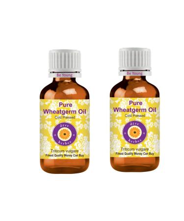Deve Herbes Pure Wheat Germ Oil Triticum vulgare Cold Pressed Pack of Two 100ml X 2 6 oz
