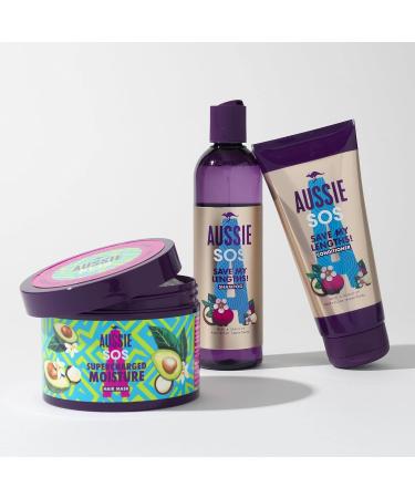 Aussie SOS Save My Long Hair Conditioner 200ml | Vegan Anti-Frizz Shine & Nourishing Care | Cruelty-Free for Dry Hair - Buy Online on GoSupps.com