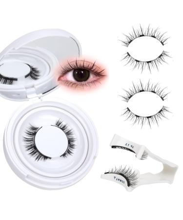 LFCFBH Magnetic Eyelashes Kit Magnetic Lashes with Applicator 2 Pairs Natural Look No Glue Needed