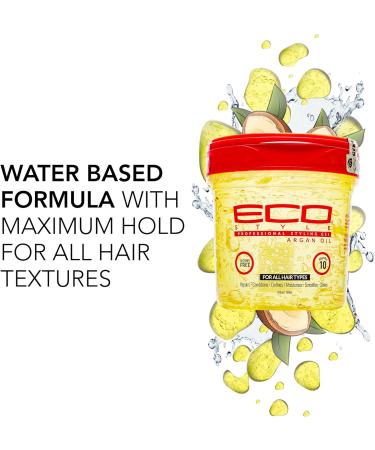 Eco Style Styling Gel Set 1 Olive Oil 473ml 1 Argan Oil 473ml Moisturizing & Styling (1pc) - Buy Online on GoSupps.com