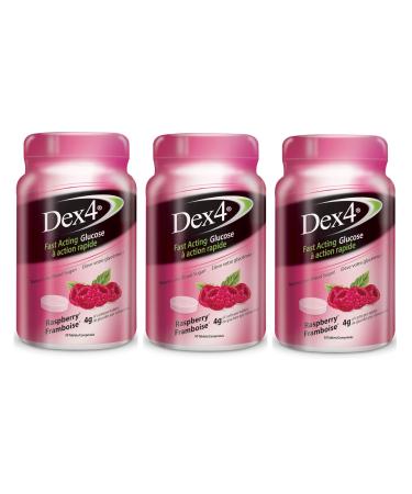 Glucose Tablets 50 Count Bottle 3 pack (Raspberry)