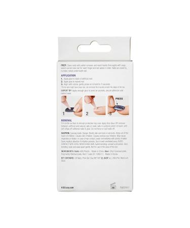 KISS Gel Fantasy Press On Nails - Jelly Cookie Pink Coffin Shape Long Size Includes Glue & Accessories - 28 Nails Set - Buy Online on GoSupps.com