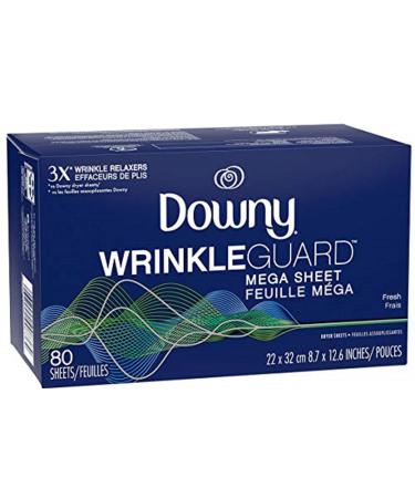 Downy WrinkleGuard Dryer Sheets - Fresh - 80ct