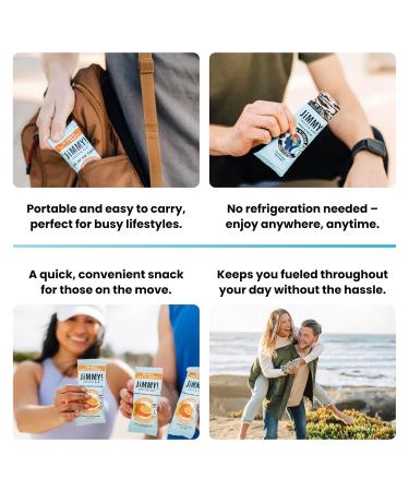 JiMMYBAR! Chocolate Peanut Butter Protein Bars 18g Protein Bar 6g Low Sugar - 12 Count - 58g Health Bars - Functional Snack with Real Peanuts & Hand-Drizzled Chocolate - Buy Online on GoSupps.com