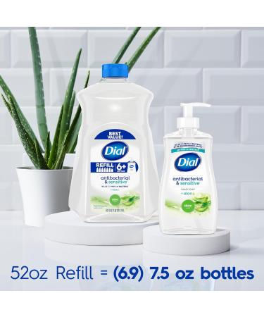 Dial Antibacterial Defense Liquid Hand Soap + Aloe Aloe Scent 52 Fl Oz Hand Soap Refill (Pack of 3) Dermatologist-Tested Gentle Formula - Buy Online on GoSupps.com
