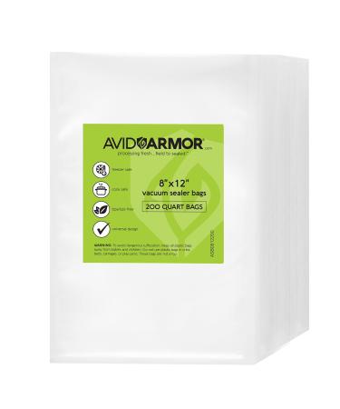 Avid Armor 2 Pack 11 x 50' (100 Total Feet) Food Vacuum Sealer Bag Rolls,  Heavy Duty BPA Free Food Saver Rolls, Freezer Safe Vacuum Seal Bags