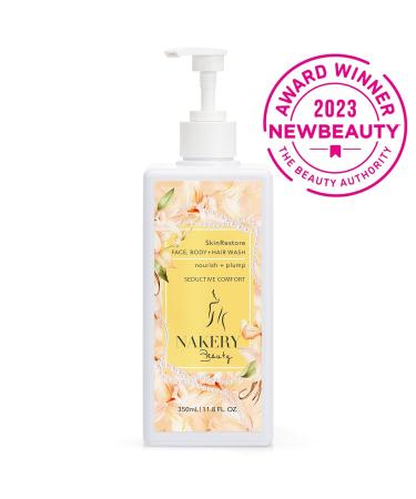 SkinRestore Hydrating Face & Body Wash - Hyaluronic Acid Cleanser for Sensitive Skin - 350ml Sulfate Free & Cruelty Free - Foaming Face Wash for Women - Buy Online on GoSupps.com