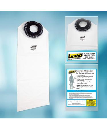 Limbo Waterproof Cast & Dressing Protector - Full Leg (M80LL) - Upper Thigh Circ. 39-51 cm - Ideal for 5'0-6'0 Adults - Buy Online on GoSupps.com