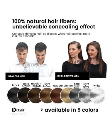 Kmax Hair Fibers - Keratin Hair Loss Coverage Pocket Size (5 Bottles x 3g) - Light Gray | International Shipping - Buy Online on GoSupps.com