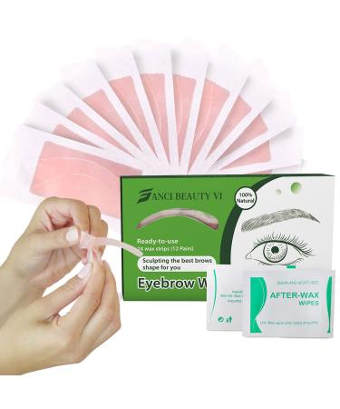 Eyebrows Wax Strips Eyebrow Shaper Ready to Use for Eyebrow Hair Removal Eyebrow Wax Strips