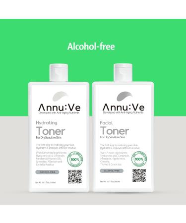 Hydrating Toner for Face | Non-Alcoholic Hyaluronic Acid Fragrance-Free | Ideal for Sensitive Dry Skin | 11.1 Fl Oz - Buy Online on GoSupps.com