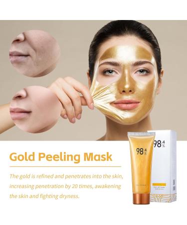 SOETDERT 3 Pieces Gold Peeloff Mask 984 Gold Foil Peeloff Mask Blackhead Remover Gold Foil Tearoff Mask Pore Cleanser Blackhead Cleansing Moisturizing Facial Mask - Buy Online on GoSupps.com