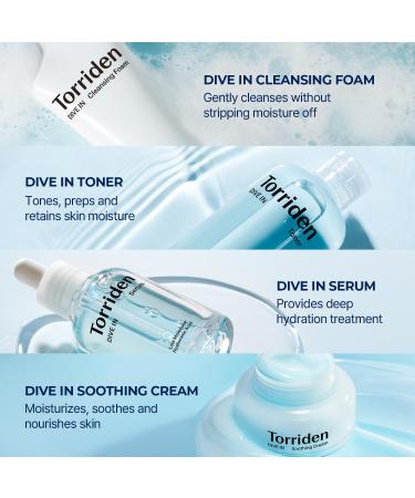 Torriden DIVE-IN Trial Kit | Hyaluronic Acid Skincare Set | Vegan & Hypoallergenic Korean 4-Step Regimen - Buy Online on GoSupps.com