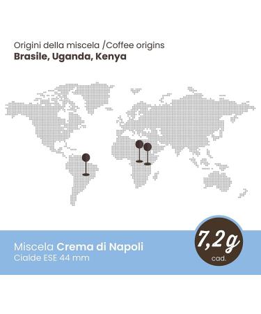 Italian Gourmet Caf Toraldo Crema di Napoli 450 Dosettes ESE (3 x 150) Caf Italien Espresso Napolitain Dosettes Papier ESE 44 mm Cr me Dense Go t Intense Caf Expresso + Italian Gourmet Polpa - Buy Online on GoSupps.com