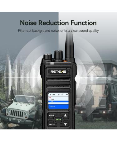 Retevis NR30S Walkie Talkies Long Range IP67 Waterproof GMRS Two Way Radio Noise Canceling - Black - Pack Of 2 - Buy Online on GoSupps.com