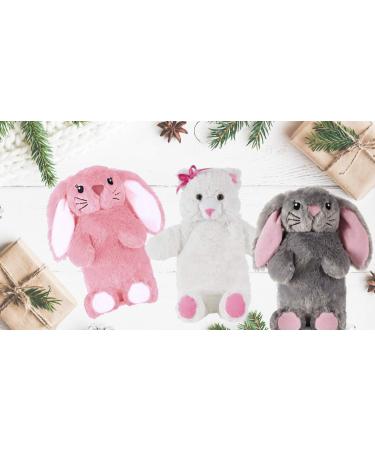 Cute Faux Fur Bunny Hot Water Bottle - 1L Cuddly Comfort by Deseo - Buy Online on GoSupps.com