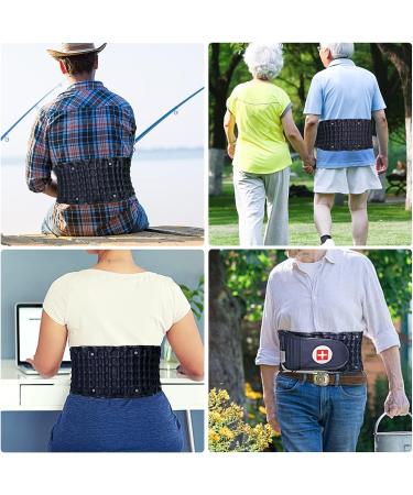 Kabandn Decompression Back Belt for Men and Women - Lumbar Traction Device for Lower Back Pain Relief (29-49 inch) - Blue - Buy Online on GoSupps.com