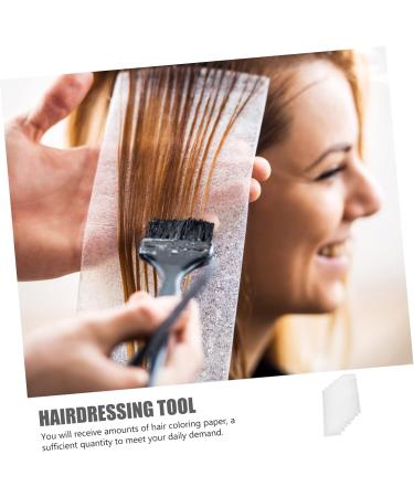 Beavorty 50 Sheets highlight stickers hair paper wraps Hairdressing Tool Hair Coloring Paper blonde hair dye bubble hair dye Salon Hair Dye Paper piece of paper white - Buy Online on GoSupps.com