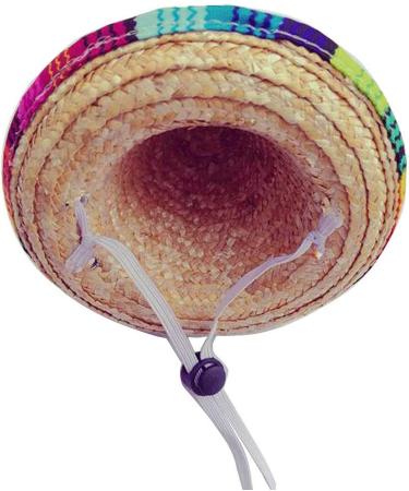 Kitatayi Mini Straw Sombrero Hat for Small Pets - Mexican Sombrero Party Hat for Dogs, Puppies, and Cats - Buy Online on GoSupps.com