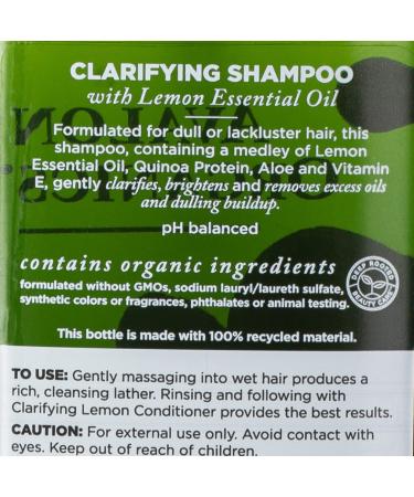 Buy Avalon Organics Clarifying Shampoo Lemon 11 Fl Oz - Best Organic Hair Care for Healthy Scalp - Buy Online on GoSupps.com