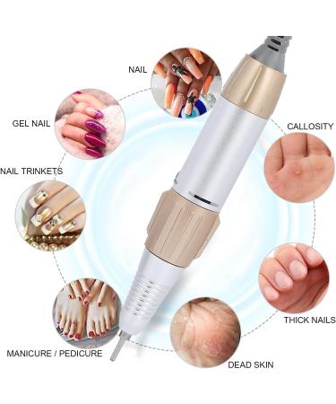 Golden Electric Nail Drill Handle 35000rpm Low Noise Handpiece Cutter - Manicure Pen Accessory - Buy Online on GoSupps.com