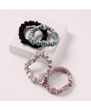 The Hair Edit Sage & Mauve Ruched Ribbons Scrunchie Hair Ties - Buy Online on GoSupps.com